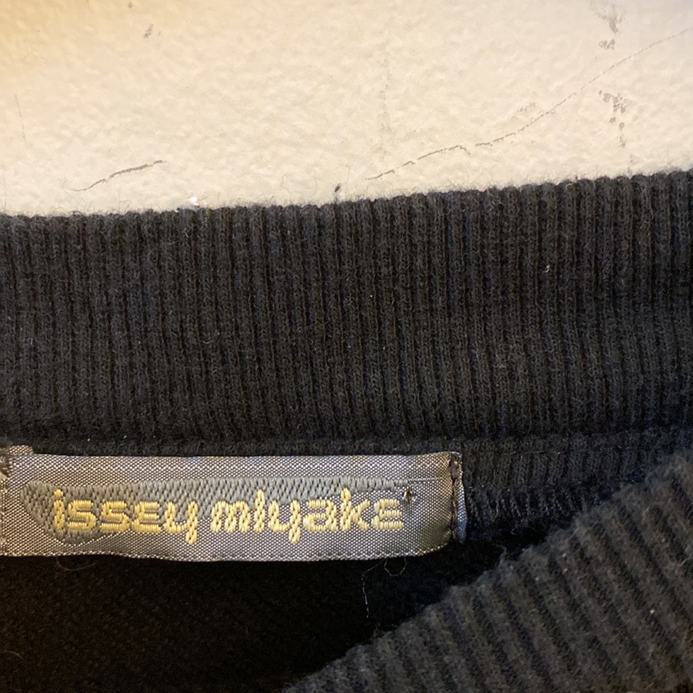 ISSEY MIYAKE | Vintage Black Printemps 1987 cotton zipper sweatshirt Men size M - Picture 5 of 9